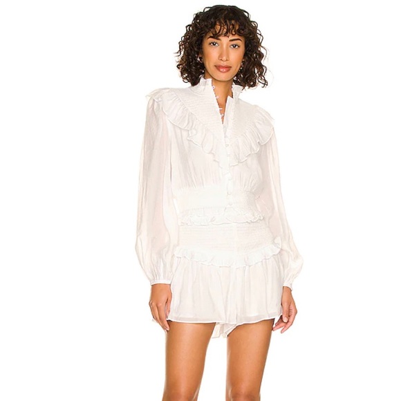 Elliatt Tops - Elliatt Hama set in white size L bloused sleeves with elastic cuffs & waistband.